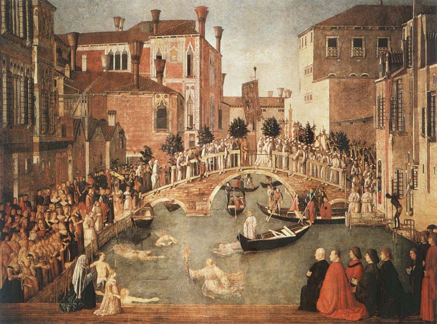 Miracle of the Cross on San Lorenzo Brdge,late 1500